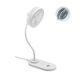 DESK TOP CHARGER FAN with Light in White.