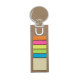 BOOKMARK with Sticky Memo Pad in Brown.