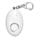 PERSONAL ALARM with Keyring in White.