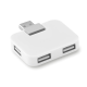 4 PORT USB HUB in White.