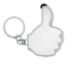 THUMBS UP LED LIGHT W & KEY RING in White.