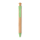 BAMBOO & WHEAT-STRAW ABS BALL PEN in Green.