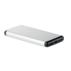 CORDLESS 10000 MAH POWER BANK in Silver.