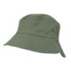 100% WASHED CHINO COTTON BUCKET HAT in Olive.