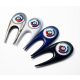 CONTEMPORARY GOLF DIVOT REPAIR TOOL.