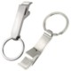 SILVER METAL BOTTLE OPENER KEYRING.