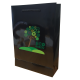 WALTON A4 GLOSS LAMINATED BLACK PAPER CARRIER BAG.