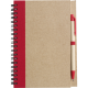 THE NAYLAND - CARDBOARD CARD NOTE BOOK with Ball Pen in Red.