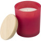 GLASS CANDLE (46 HOURS) in Red.