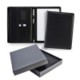 ASCOT HIDE LEATHER DELUXE ZIP CONFERENCE FOLDER in Black.