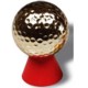 GOLD GOLF BALL.