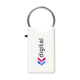 SAFE GRS RECYCLED KEYRING in White.