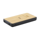 BORU BAMBOO RCS RECYCLED ABS POWERBANK CORDLESS CHARGER in Black.