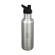 KLEAN KANTEEN CLASSIC RECYCLED WATER BOTTLE 800 ML in Silver.