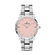 WATCH ICONIC LINK SILVER&PASTEL-PINK D36.