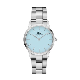 WATCH ICONIC LINK SILVER&PASTEL-BLUE D28.