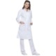 BASIC LADIES WORK COAT in White.