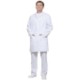 BASIC MENS WORK COAT in White.