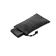 BERNAL RPET SPORTS TOWEL with Non-Woven Pouch in Black.