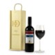 PERSONALISED RED WINE with an Engraved Wood Gift Box Branded Own Label.