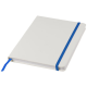 SPECTRUM A5 WHITE NOTE BOOK with Colour Strap in White & Royal Blue.