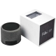 FIBER 3W CORDLESS CHARGER BLUETOOTH® SPEAKER in Solid Black.