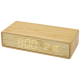 MINATA BAMBOO CORDLESS CHARGER with Clock in Beige.