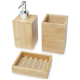 HEDON 3-PIECE BAMBOO BATHROOM SET in Natural.