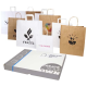 KRAFT PAPER BAGS SAMPLE BOX in White.