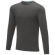 PONOKA LONG SLEEVE MENS ORGANIC TEE SHIRT in Storm Grey.