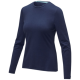 PONOKA LONG SLEEVE WOMENS ORGANIC TEE SHIRT in Navy.