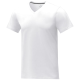 SOMOTO SHORT SLEEVE MENS V-NECK TEE SHIRT in White.