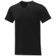 SOMOTO SHORT SLEEVE MENS V-NECK TEE SHIRT in Solid Black.