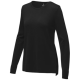 MERRIT WOMENS CREW NECK PULLOVER in Solid Black.