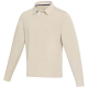 CLYDE UNISEX ORGANIC RUGBY POLO SWEATSHIRT in Oatmeal.