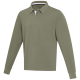 CLYDE UNISEX ORGANIC RUGBY POLO SWEATSHIRT in Green.