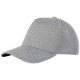 MANU 5 PANEL STRETCH CAP in Heather Grey.