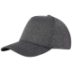 MANU 5 PANEL STRETCH CAP in Charcoal.