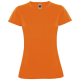 MONTECARLO SHORT SLEEVE WOMENS SPORTS TEE SHIRT in Fluor Orange.