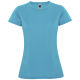 MONTECARLO SHORT SLEEVE WOMENS SPORTS TEE SHIRT in Turquois.