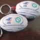 RUGBY BALL KEYRING RUBBER.