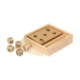 CARD DICE GAME TRAVEL GAME SET VACAY in Natural.