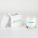 240G CLEAR TRANSPARENT GLASS SCENTED CANDLE in a Lidded Gift Box.