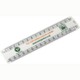 150MM OVAL SCALE RULER  - RECYCLED PLASTIC in White.