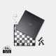 VINGA CHESS COFFEE TABLE GAME in Black.