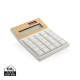 UTAH RCS RECYCLED PLASTIC AND BAMBOO CALCULATOR in Brown.