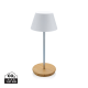 PURE GLOW RCS USB-RECHARGEABLE RECYCLED PLASTIC TABLE LAMP in White.