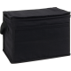 MARDEN ECO 6 CAN COTTON COOL BAG in Black.