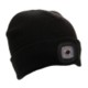 RECHARGEABLE LIGHT BEANIE In Black.