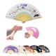 ECO BAMBOO FOLDING PAPER FAN.